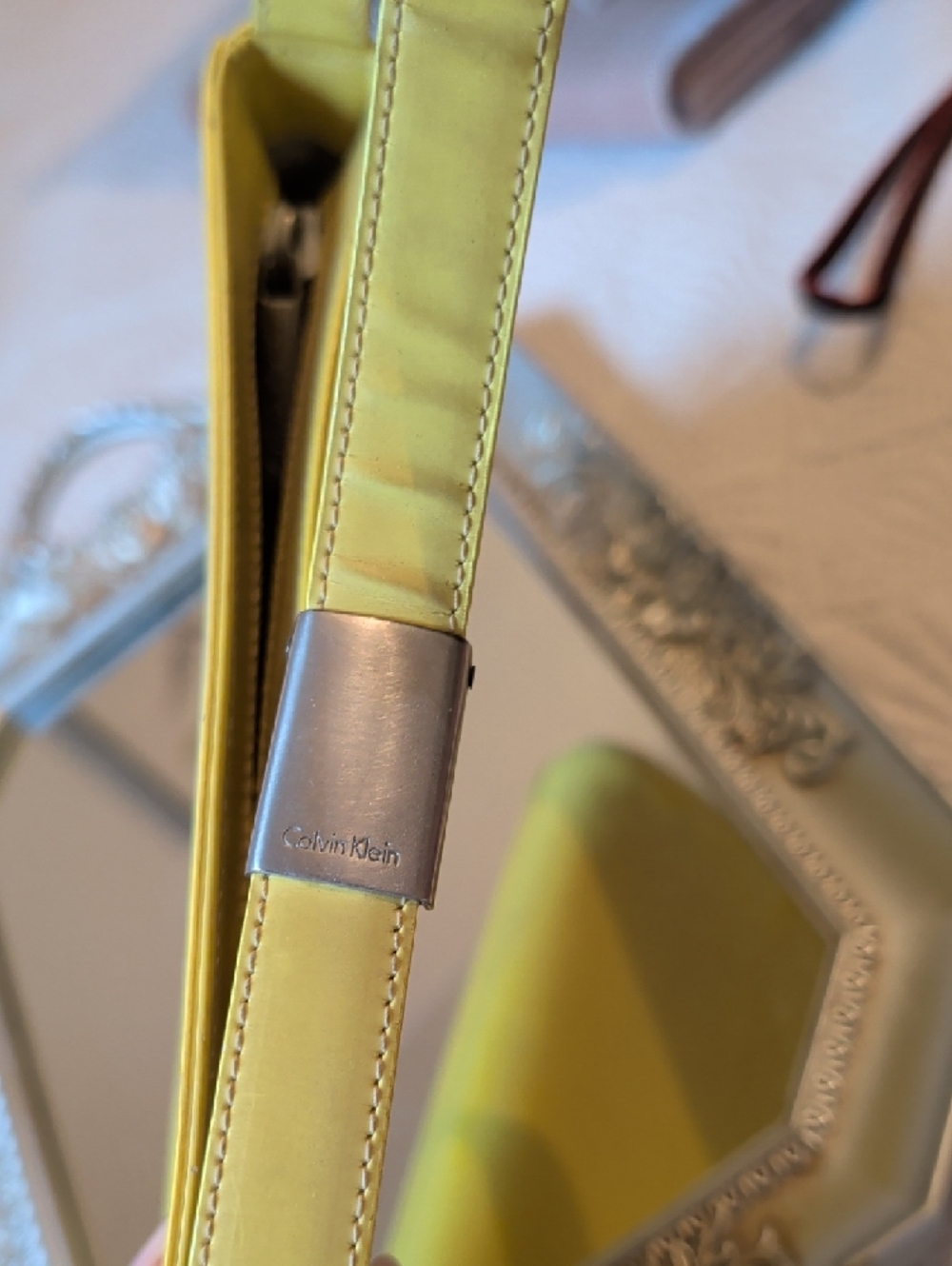 Calvin Klein Bright Yellow Shoulder Bag - Picture 3 of 6